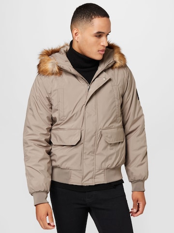 Veste d’hiver BURTON MENSWEAR LONDON en gris : devant