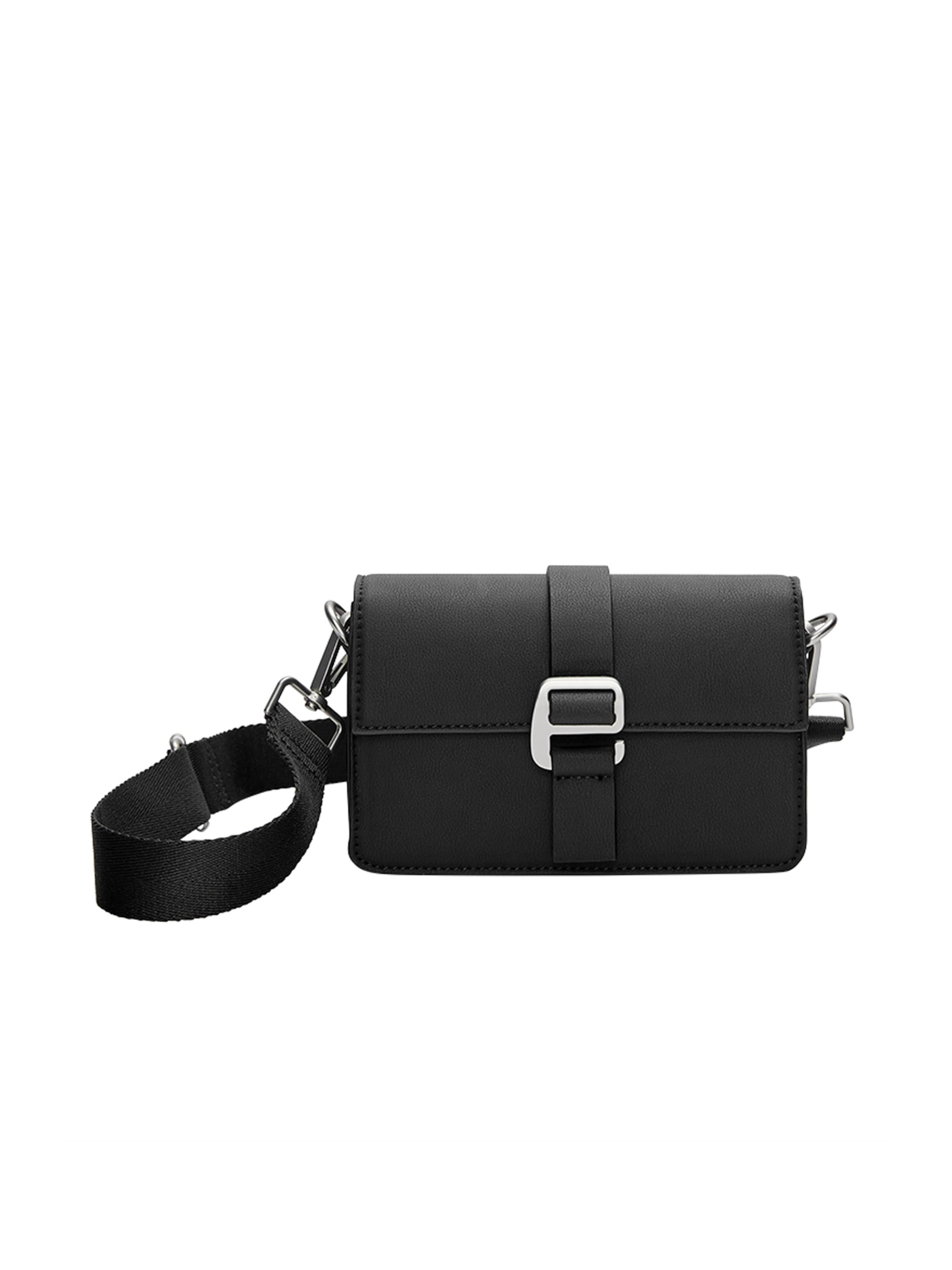 Pull&Bear Skuldertaske i sort: forside