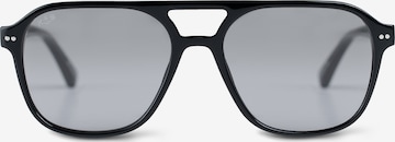 Kapten & Son Okulary przeciwsłoneczne 'Zurich Oversize All Black' w kolorze czarny