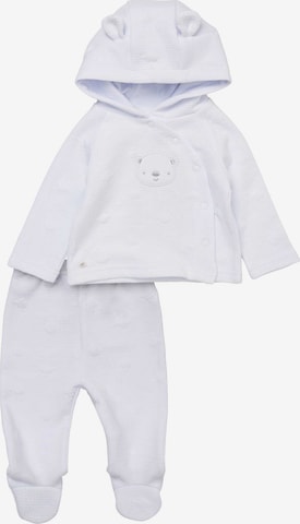 Rock a Bye Baby Boutique - Conjunto 'Eisbär' en blanco: frente