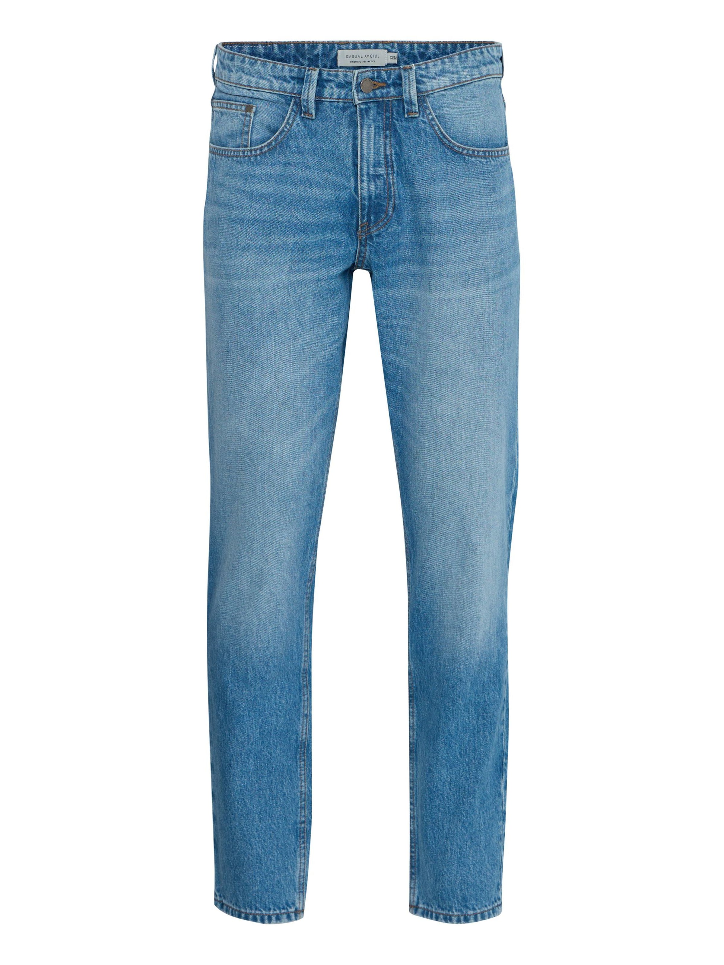 Coupe slim Jean 'CFKARUP ' Casual Friday en bleu : devant