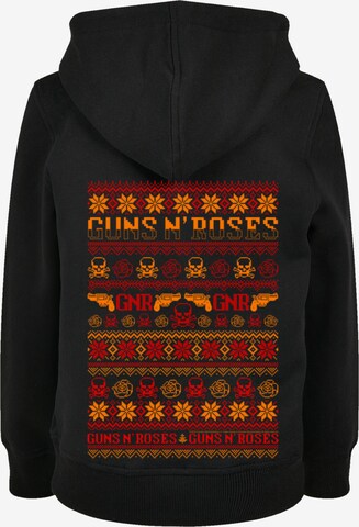F4NT4STIC Sweatshirt 'Guns And Roses Weihnachten Christmas' in Zwart