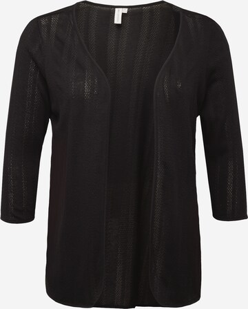 ONLY Carmakoma Knit Cardigan 'LOOP' in Black: front