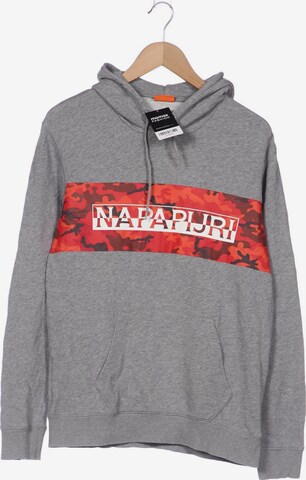 NAPAPIJRI Sweatshirt & Zip-Up Hoodie in S in Grey: front