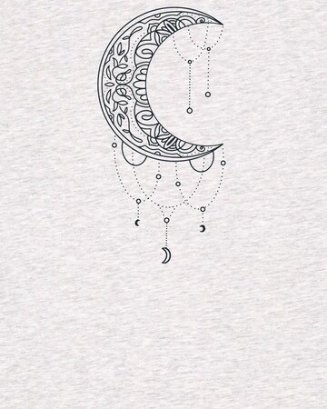 Watapparel Shirt 'Mandala Moon' in Grijs