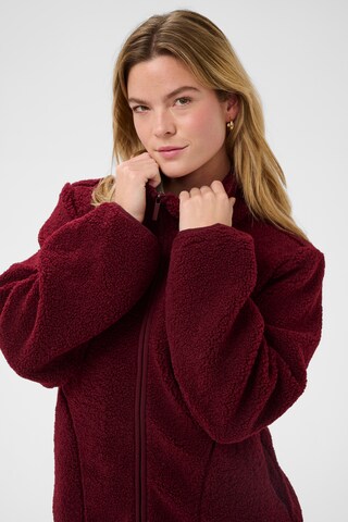 Kaffe Fleecejakke 'KAAlly' i rød