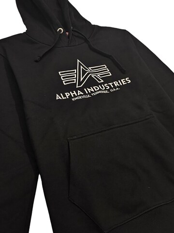 ALPHA INDUSTRIES Sweatshirt 'Embroidery Basic'‌‌‌‌ in Schwarz