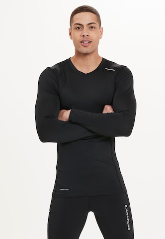 ENDURANCE Performance Shirt 'Power' in Black: front