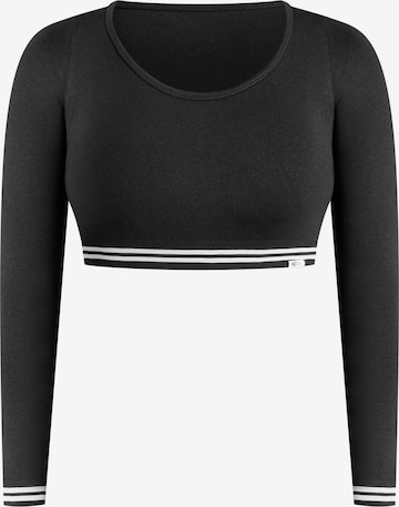 T-shirt Smilodox en noir : devant