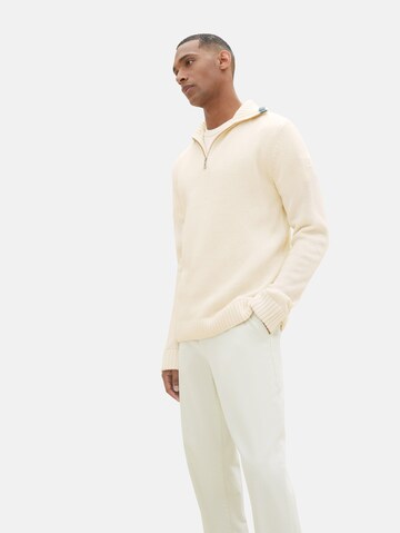 TOM TAILOR Pullover in Beige