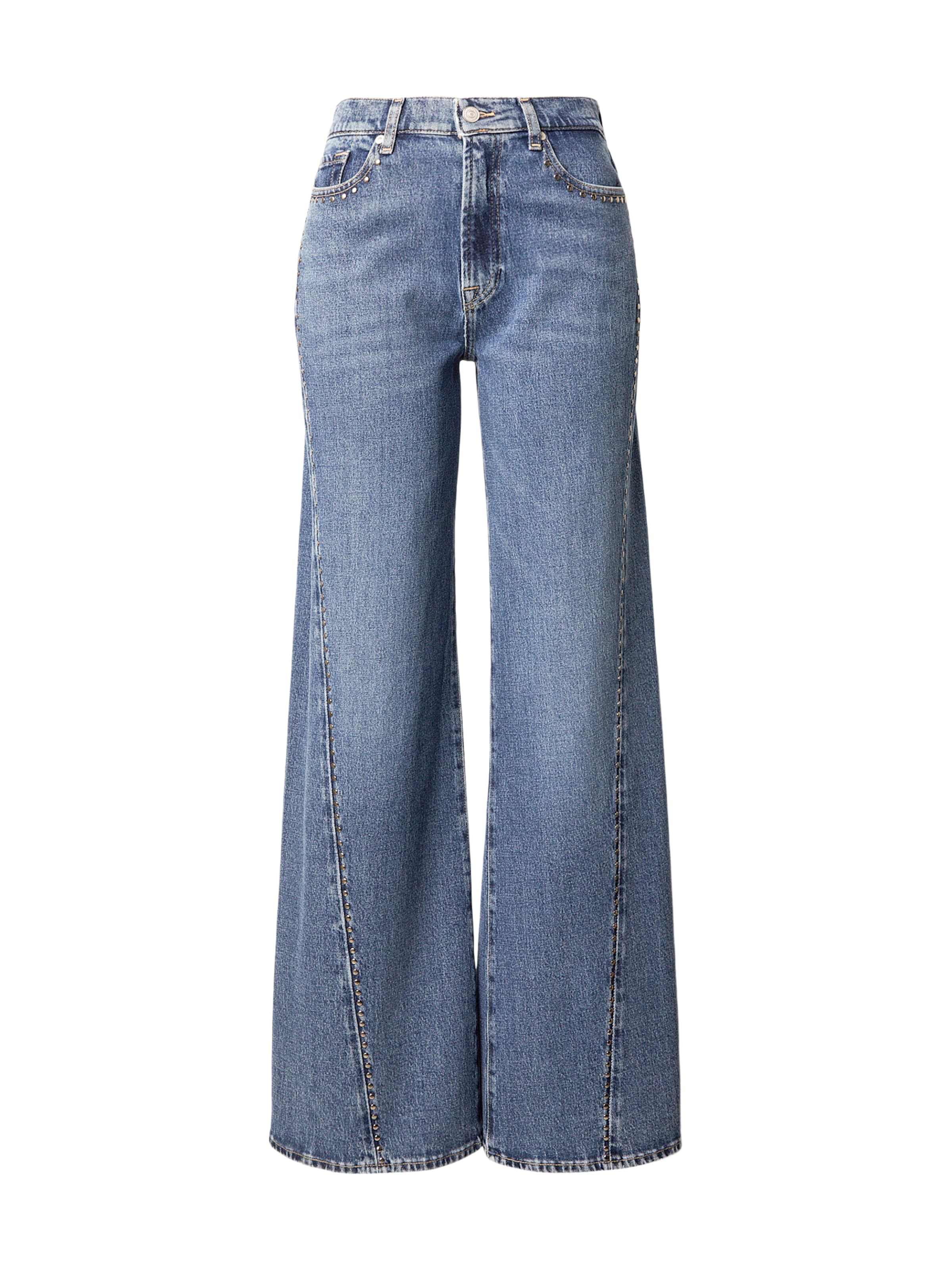 7 for all mankind Flared Jeans 'LOTTA' in Blauw: voorkant