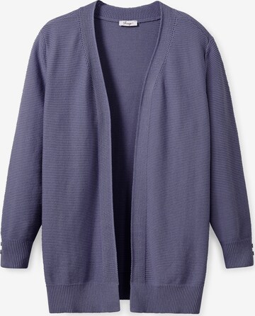 SHEEGO Knit Cardigan in Blue: front