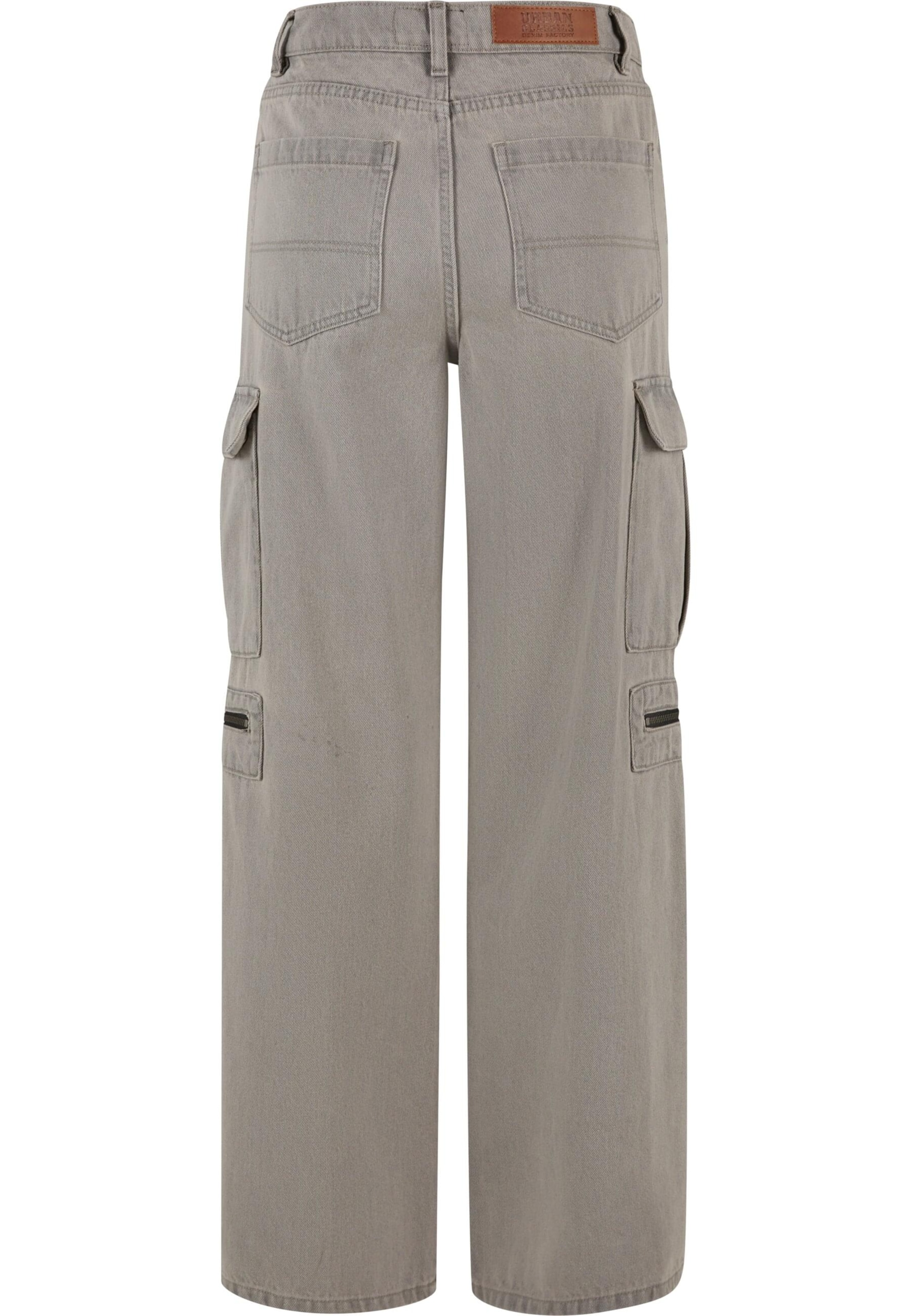 Urban Classics Широка кройка Карго дънки в сиво