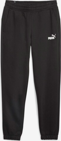 Effilé Pantalon de sport 'Essentials Elevated' PUMA en noir : devant