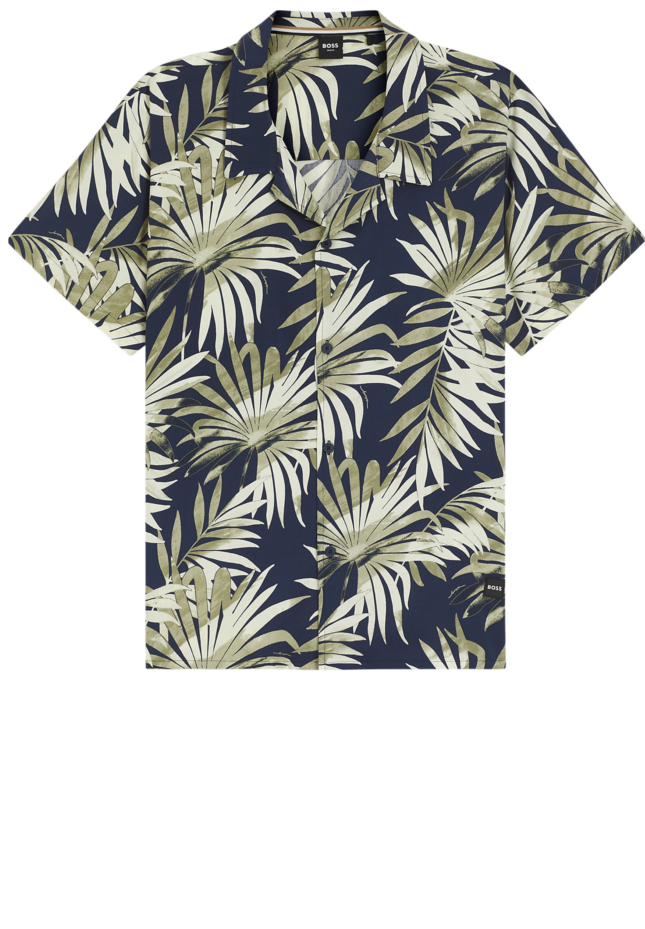 BOSS Regular fit Button Up Shirt ' Beach ' in Green: front