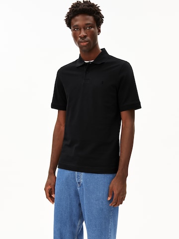 ARMEDANGELS Polo-Shirt MAARIO in Schwarz: Vorderseite