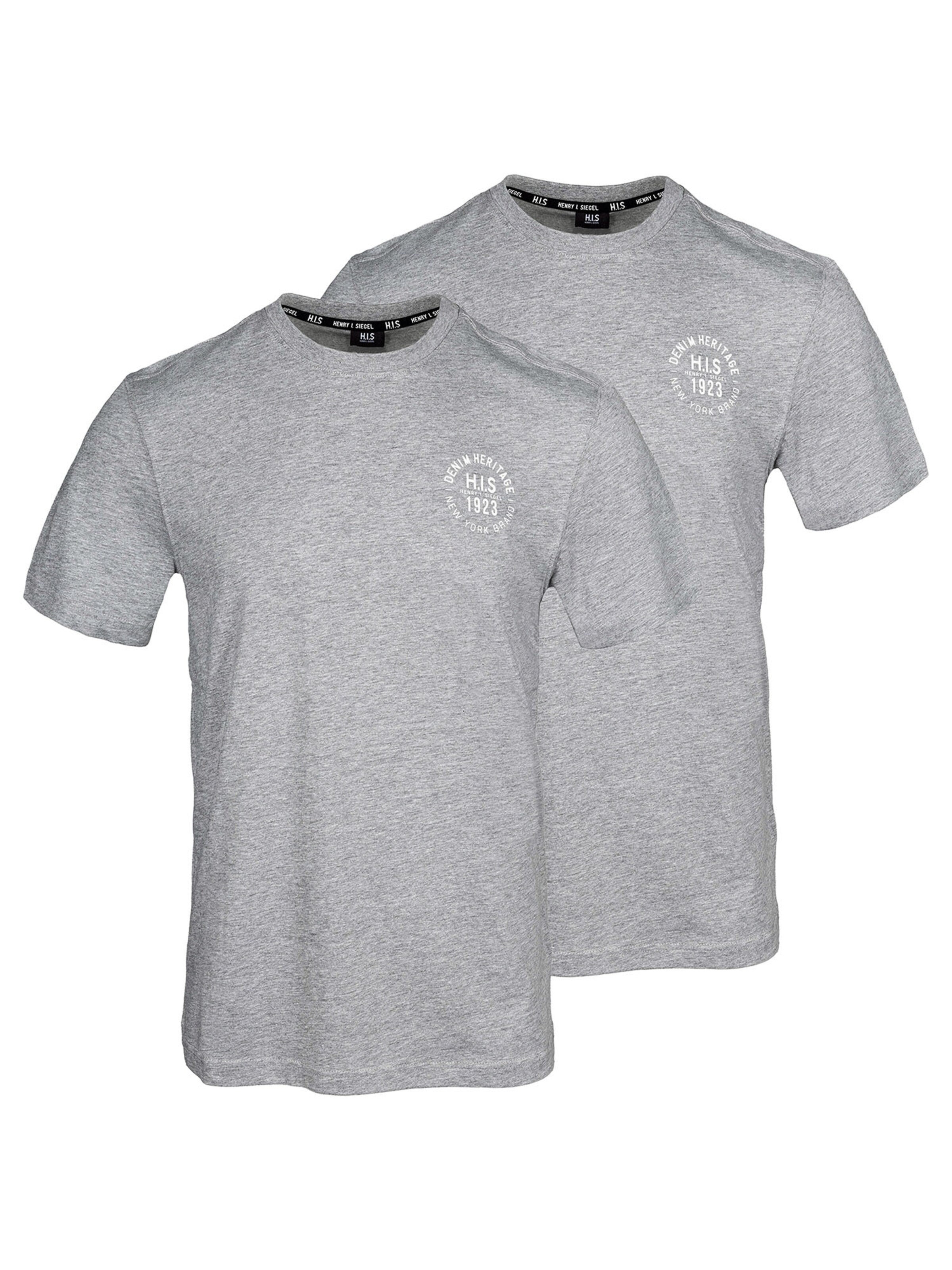 T-Shirt ' Denim Heritage 1923 ' H.I.S en gris : devant