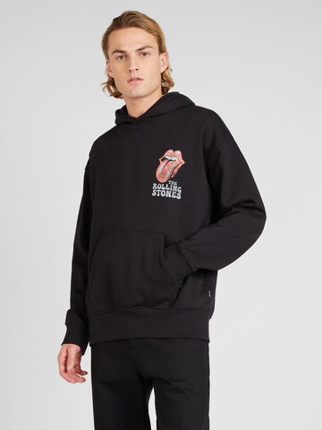 Only & Sons - Sweatshirt 'ROLLING STONES' em preto: frente