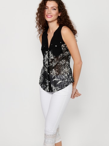 KOROSHI Blouse in Zwart