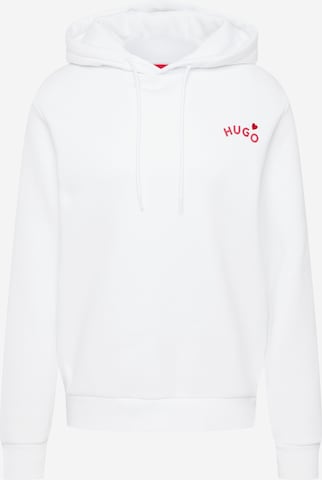 HUGO Sweatshirt 'Dloveley' in Weiß: predná strana