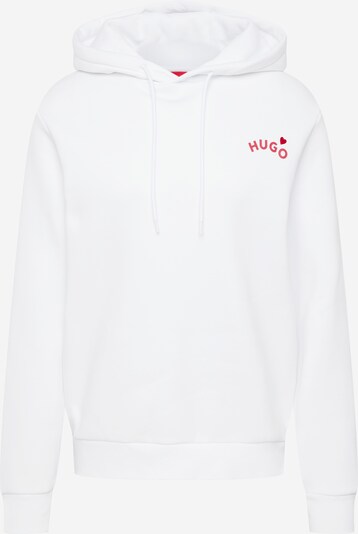 HUGO Sweatshirt 'Dloveley' em vermelho / branco, Vista do produto