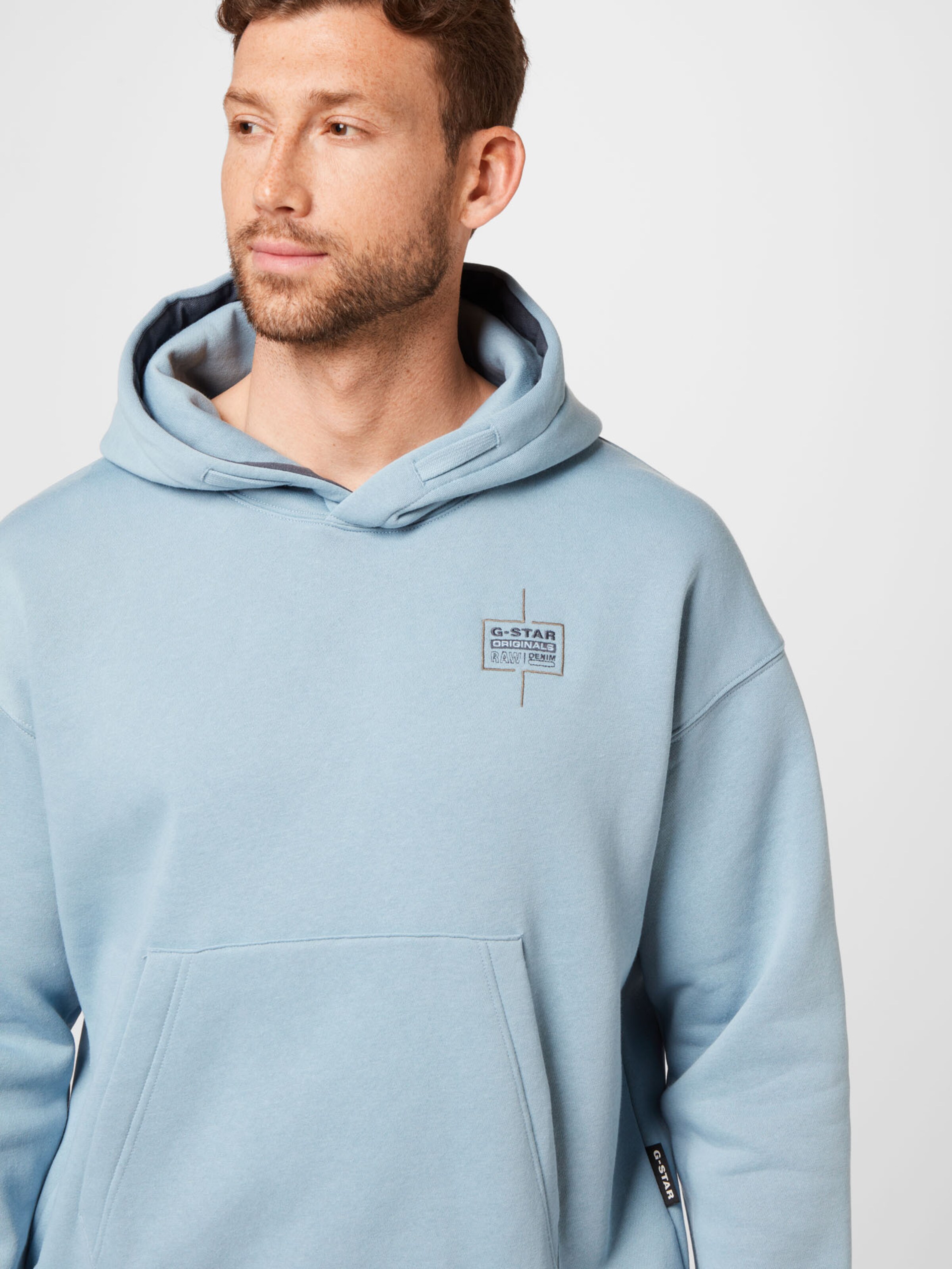 Männer Sweat G-Star RAW Sweatshirt in Hellblau - RL56032 Männer Sweat G-Star RAW Sweatshirt in Hellblau - RL56032