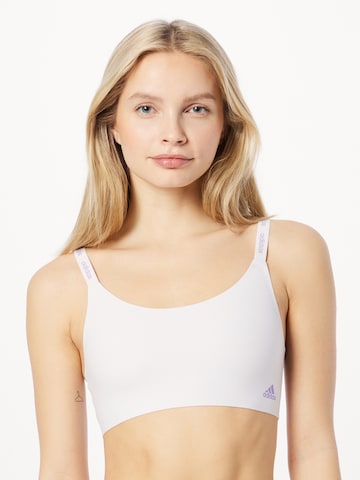 ADIDAS SPORTSWEAR - Bustier Sujetador en blanco: frente