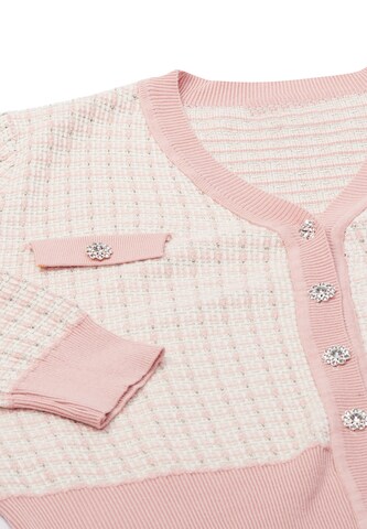 NAEMI Knit Cardigan in Pink