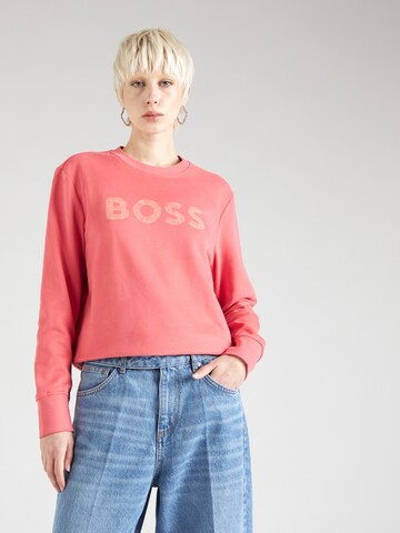 BOSS Sweatshirt 'Ela 6' i rosa: framsida