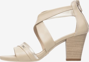 Sandalo di Nero Giardini in beige: frontale