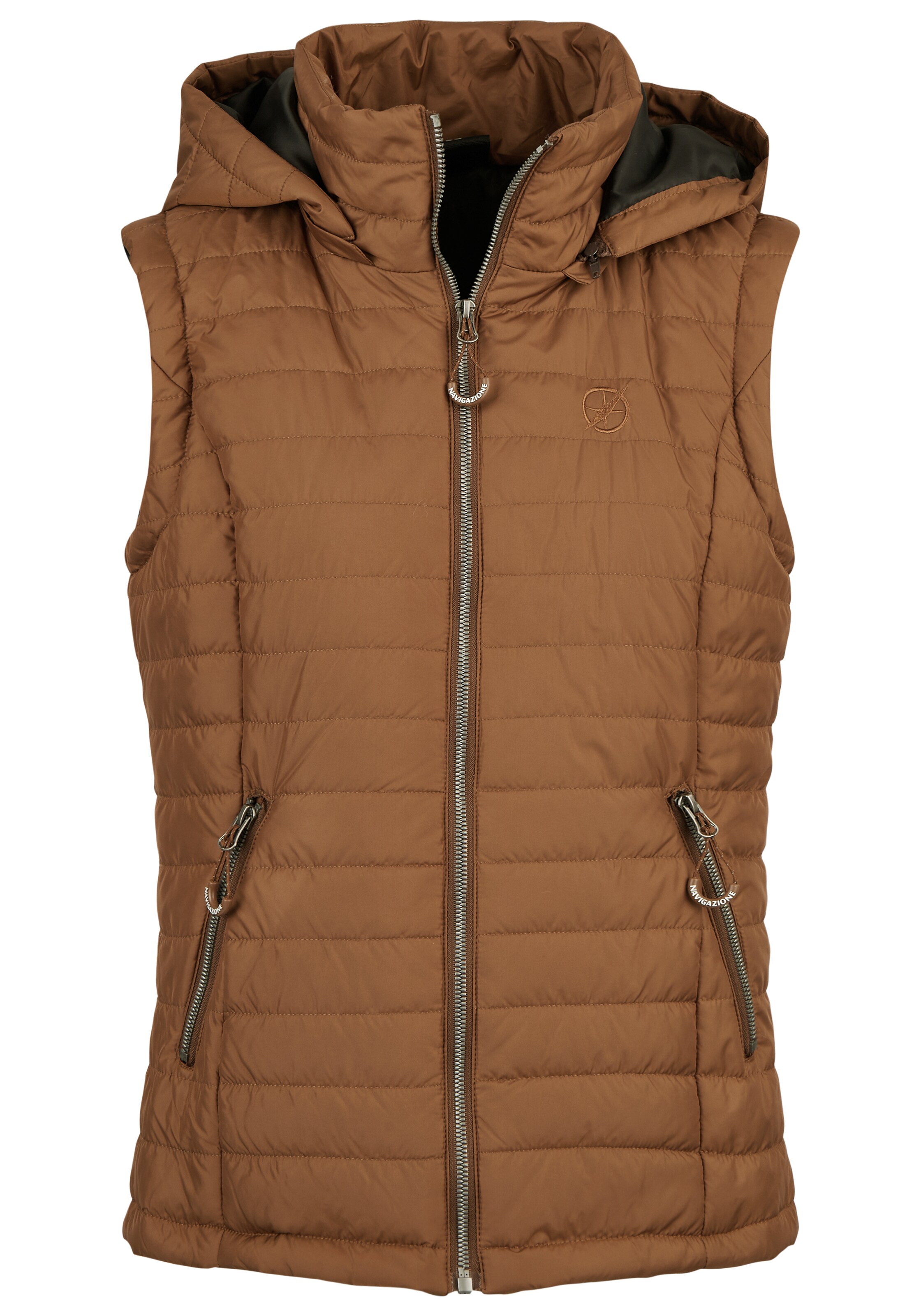 Navigazione Weste in Braun: Vorderseite