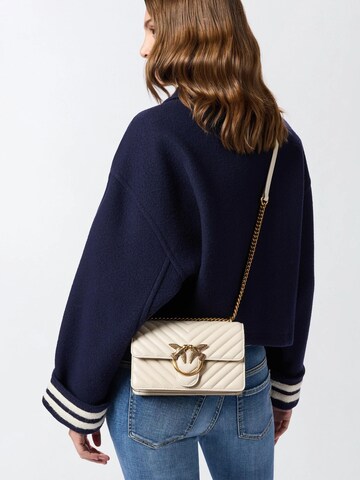 Borsa a spalla '100074 A0GK PE26' di PINKO in bianco