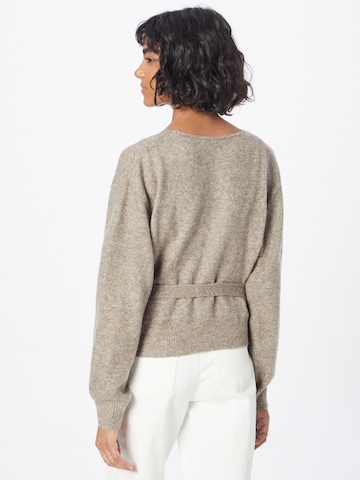 ABOUT YOU Knit Cardigan in Brown