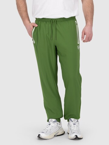 Sergio Tacchini Tapered Sports trousers 'RISPECCHIO' in Green: front