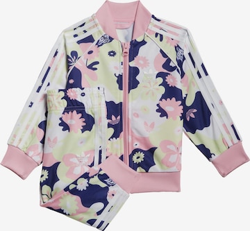 ADIDAS ORIGINALS Sweatjacke ' Flower ' in Mixed colors: front