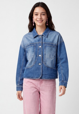 Veste mi-saison MYMO en bleu : devant