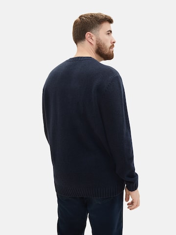 TOM TAILOR Men + Sweater in Blue