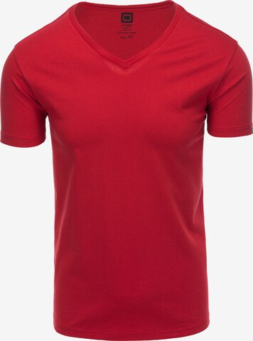 T-Shirt 'S1369' Ombre en rouge : devant