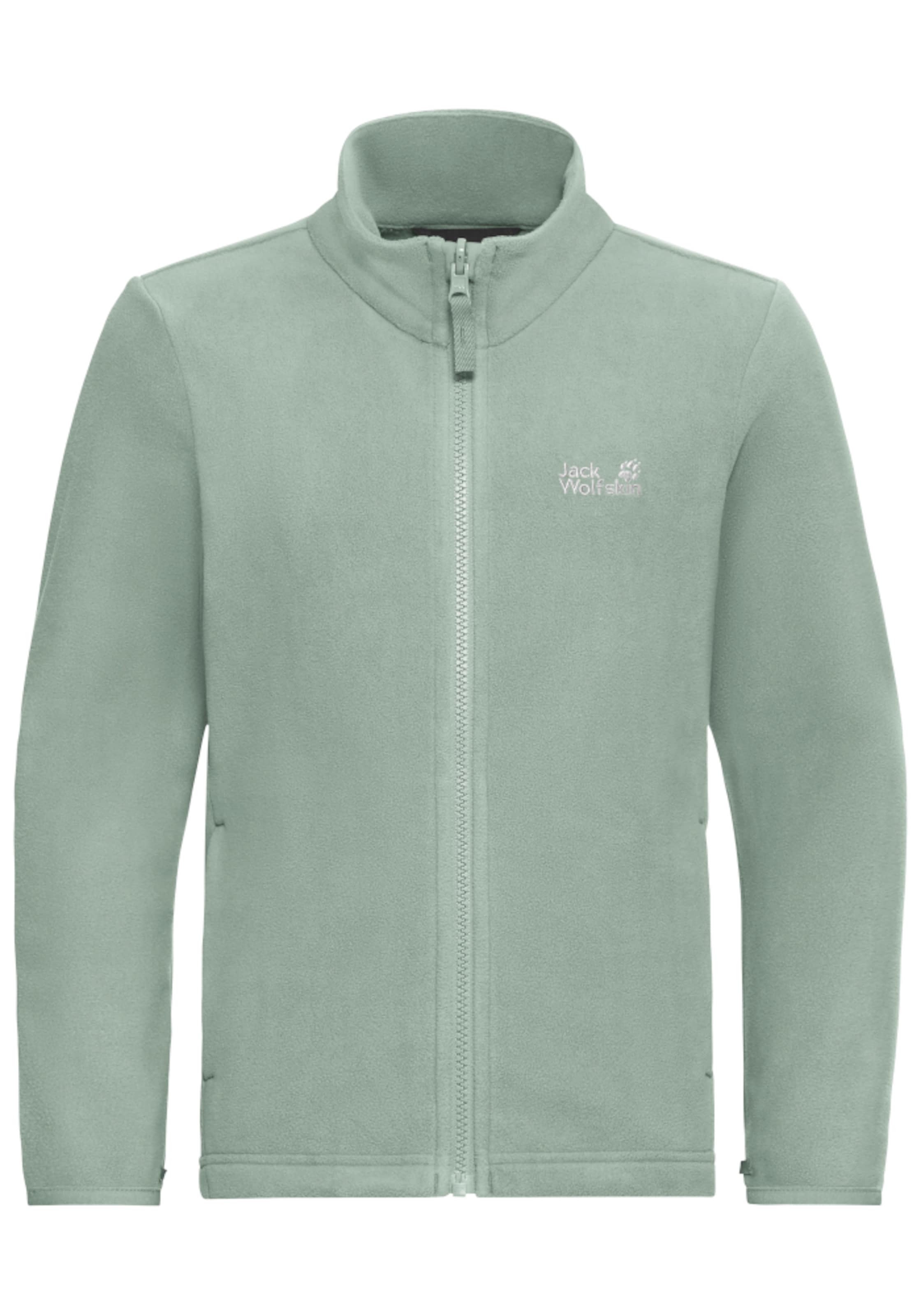 JACK WOLFSKIN Fleece Jacket in Green: front