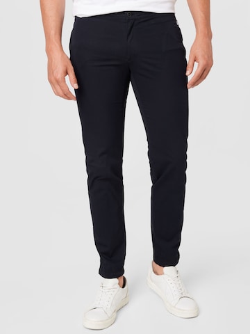 BRAX Slimfit Chino 'C-Tech' in Blauw: voorkant