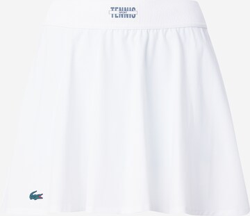 Lacoste Sport Sportovní sukně – bílá: přední strana