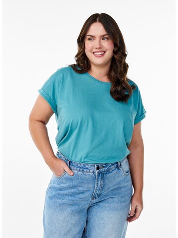 Zizzi Футболка 'Mkatja' в Синий: спереди