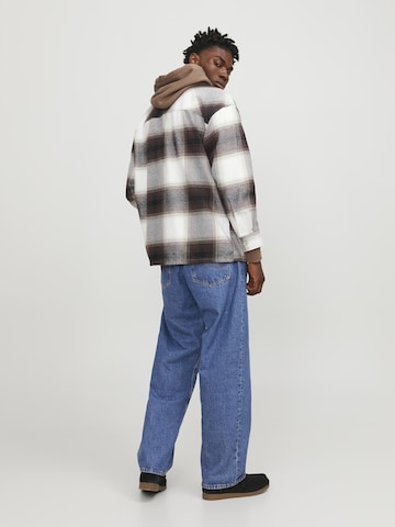 JACK & JONES Comfort fit Overhemd in Bruin