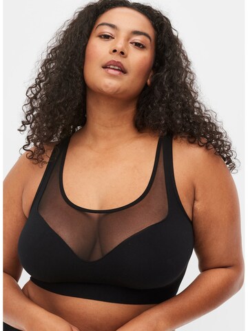 Col haut Soutien-gorge Devoted by Zizzi en noir