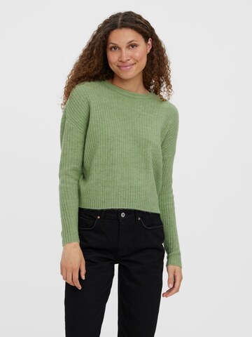 VERO MODA Sweater 'Lefile' in Green: front