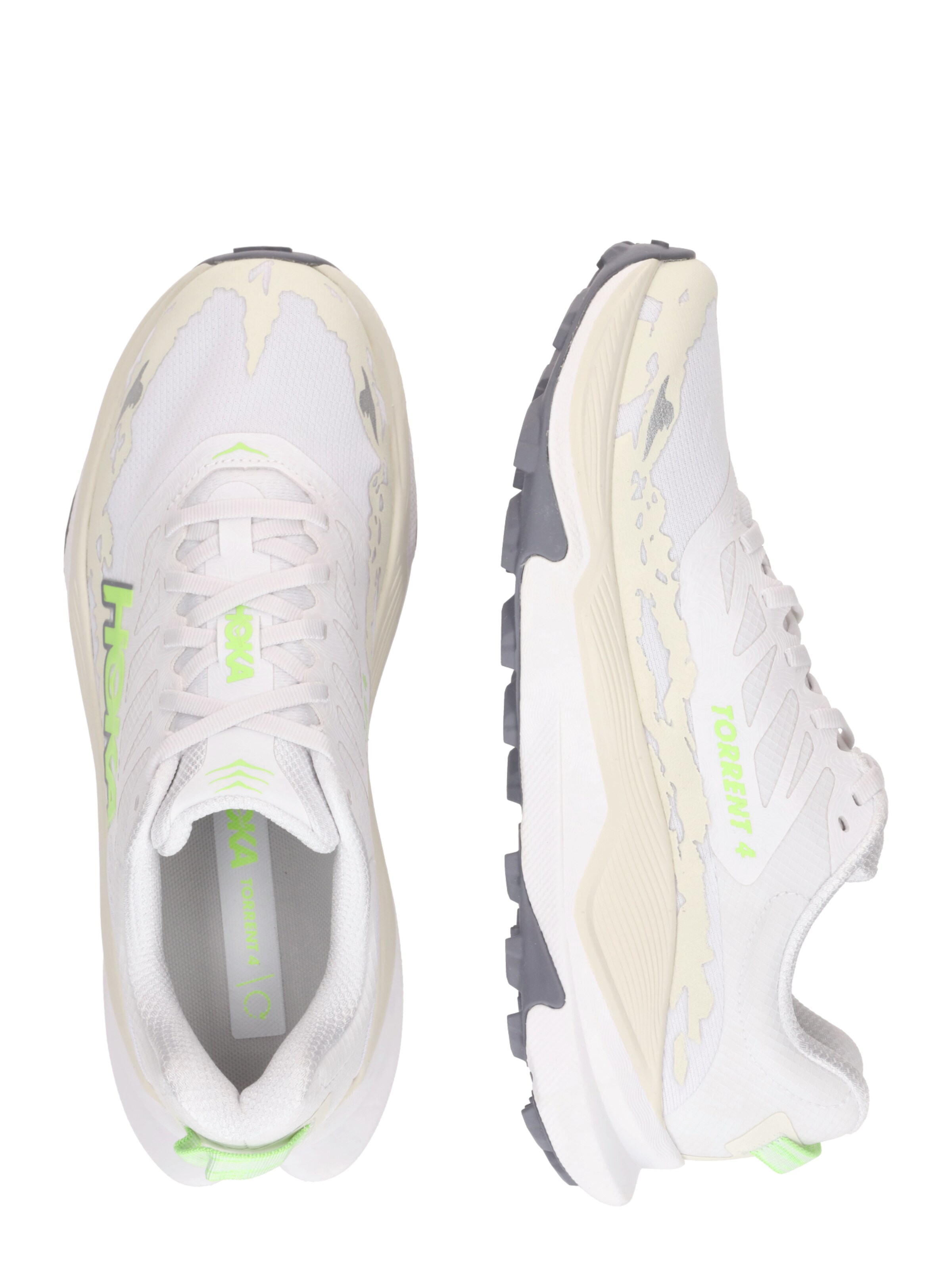 Chaussure de course 'Torrent 4' HOKA en blanc