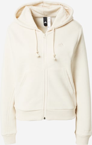 ADIDAS SPORTSWEAR Sweatjacke 'All Szn Fleece ' in Beige: predná strana