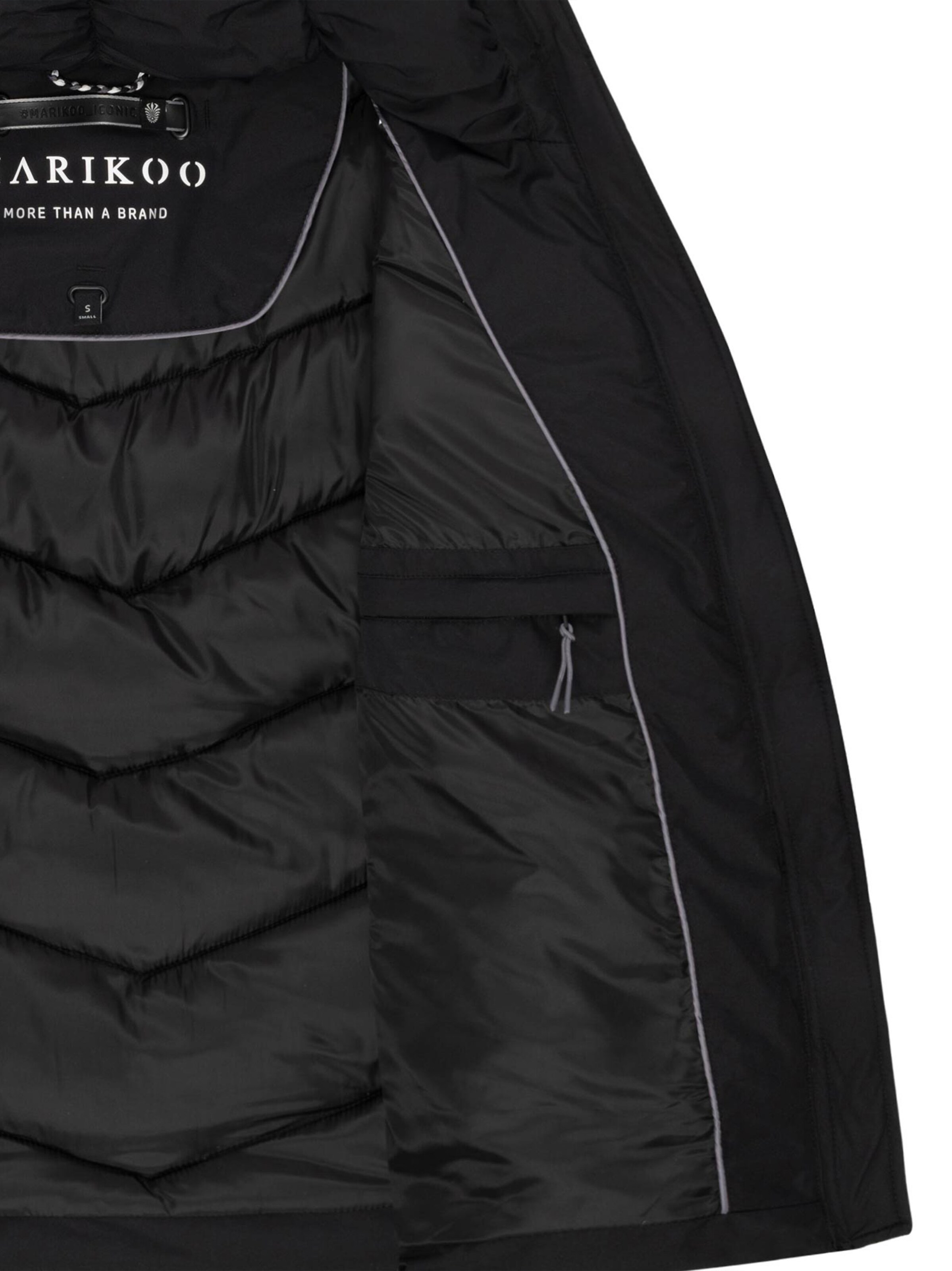MARIKOO Winter jacket 'Sahnemausii N091' in Black