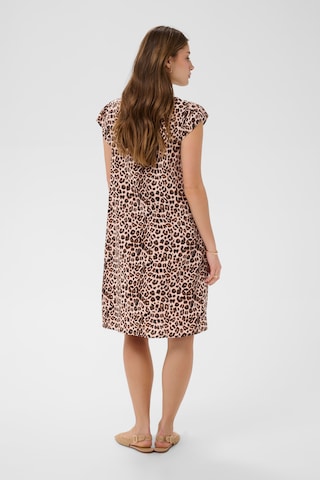 Cream Jurk 'CRTiah' in Bruin