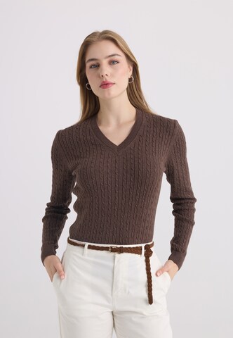 Felix Hardy Sweter w kolorze brązowy